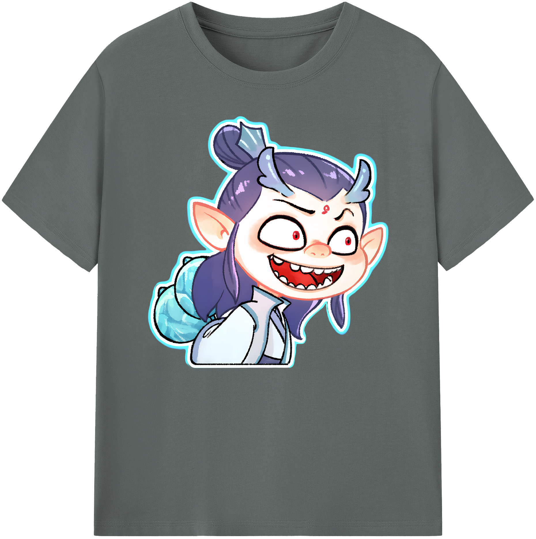 （画像用） Ne Zha 2 ナタ 魔童の大暴れ 綿100％ メンズ半袖Tシャツ｜肌触りやわらか＆通気性